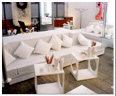 Lounge in Weiß
